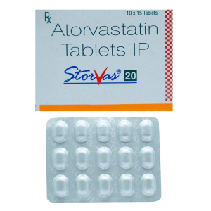 STORVAS 20, 150таб. (Аторвастатин 20мг)