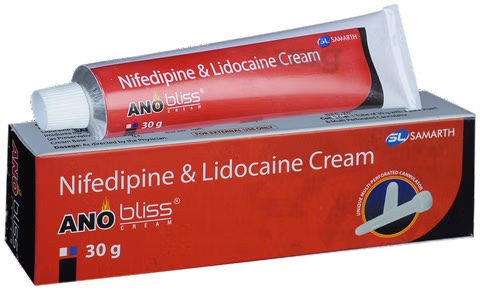 ANOBLISS CREAM 30GM (Lidocaine 1.5 ww, Nifedipine 0.3 ww)