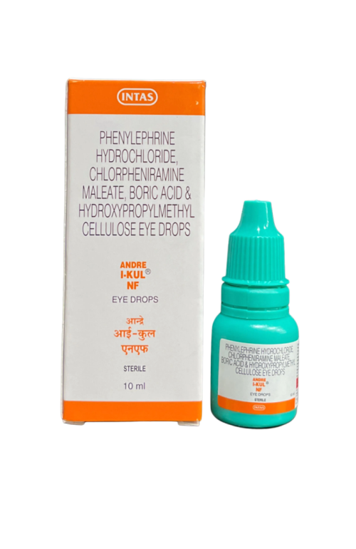 ANDRE 1-KUL NF eye drop 10ML (Phenylephrine, Hydrochloride, Chlorpheniramine maleate, Boric acid, Hydroxypropylmethyl cellulose eye drops)