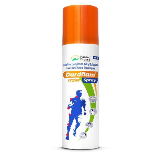 DARDFLAM SPRAY 6X55GM (Diclofenac Diethylamine, methyl salicylate, linseed oil, menthol topical spray)