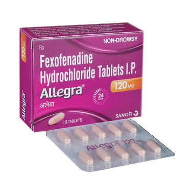 ALLEGRA 10TAB (FEXOFENADINE HYDROCHLORIDE 120mg)