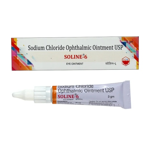SOLINE-6 eye ointment 3GM (Sodium Chloride 6 ww)