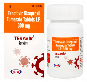 TERAVIR 30таб (Тенофовир дизопроксил фумарат 300мг)