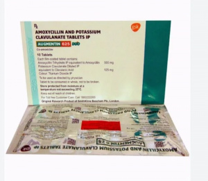 AUGMENTIN-625 10таб (Амоксициллин 500мг, Клавулановая кислота 125мг)